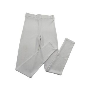 Karen-T Design White Leggings Size S Made in USA Stretch Textured High Rise